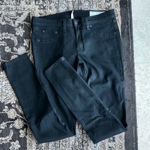 Rag & Bone sz 29 black sparkley leggings.